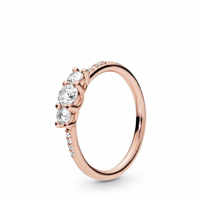 Inel Promisiune Pandora Rose™ Sparkling Elegance (vfnmH9VZ)